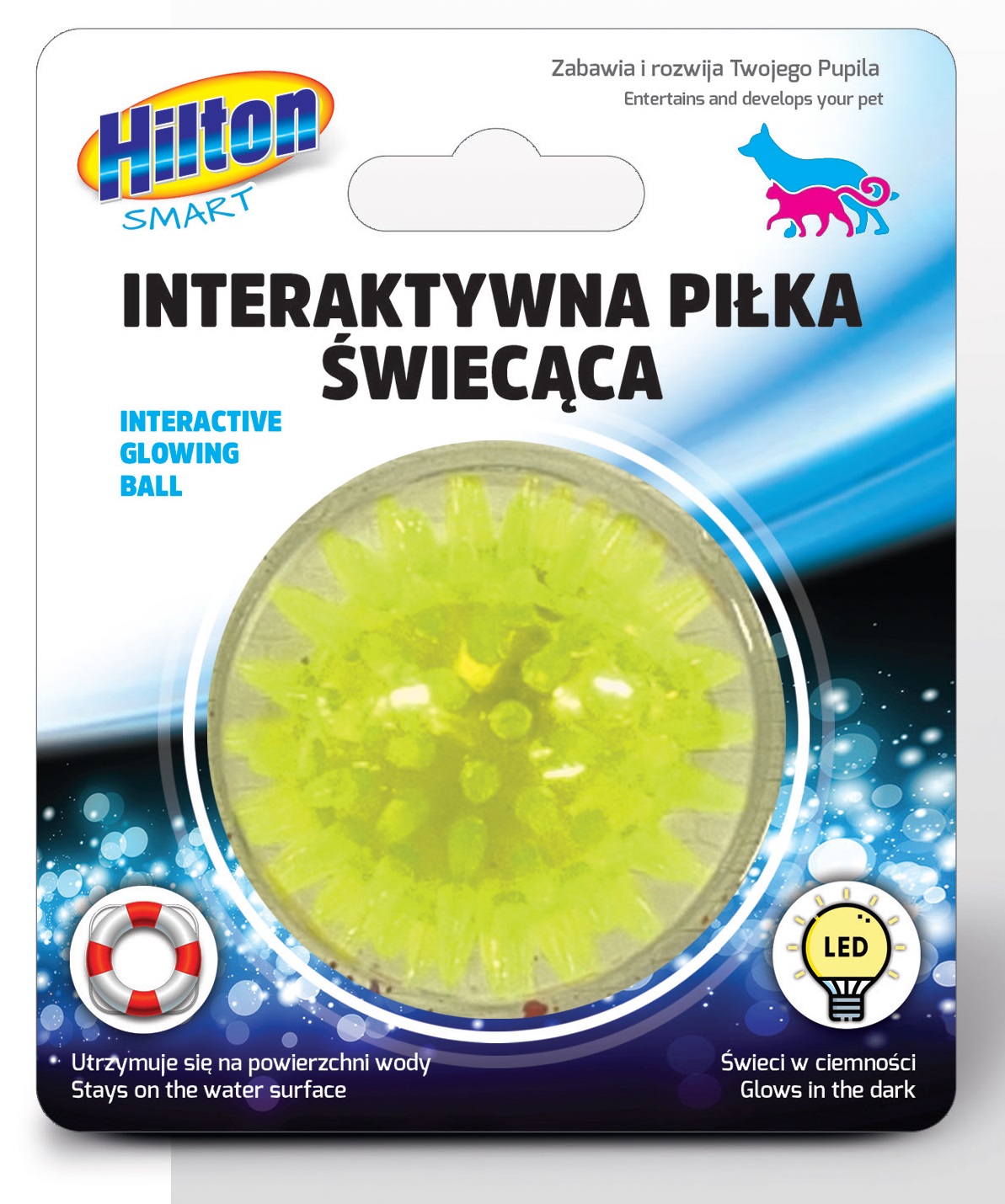 Interaktiivne helendav pall koertele/kassidele, pakub lõbu ja stimuleerib vaimset tegevust. 🎾🐱