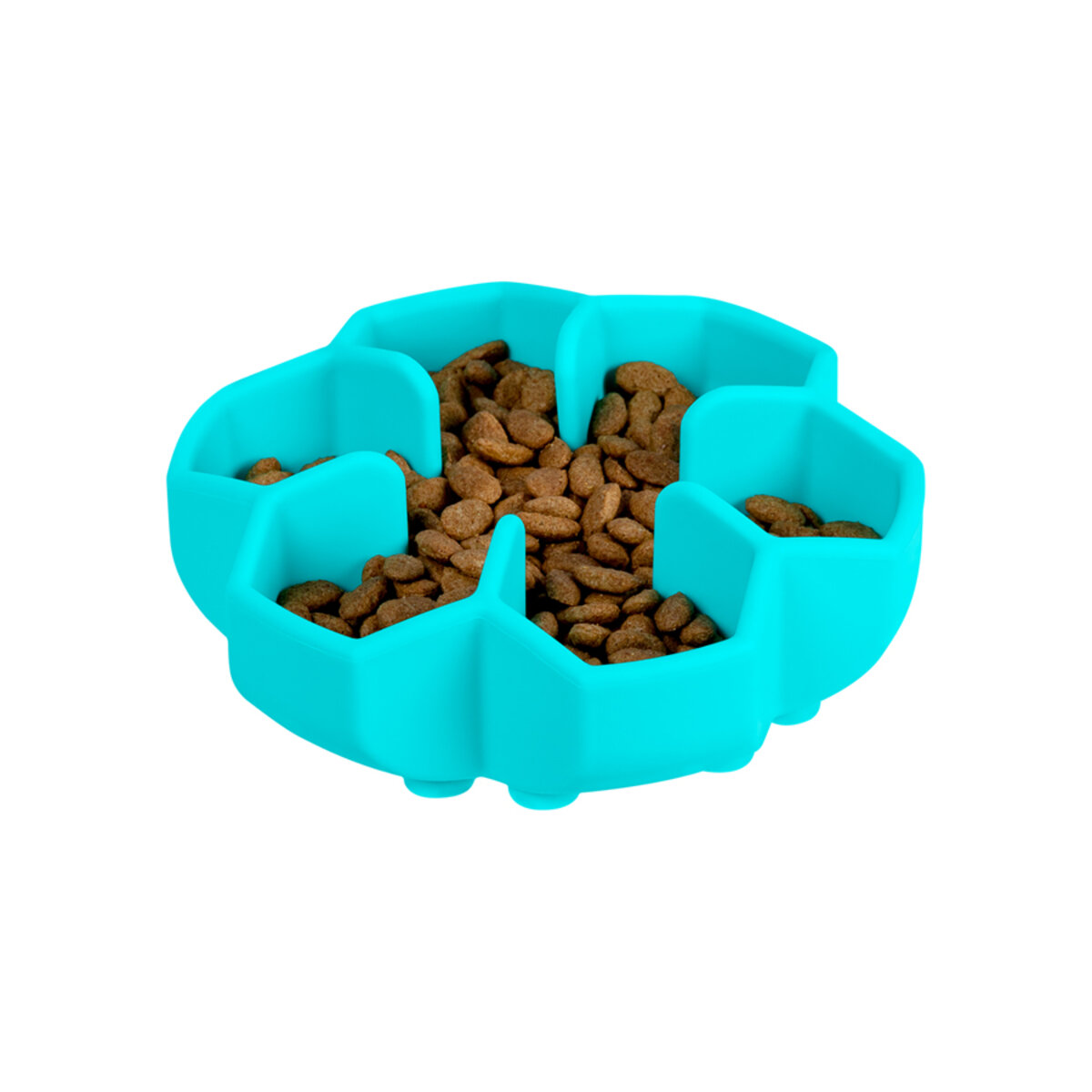 Aeglase söögi kauss sinine, sobib igasuguste toitumisharjumustega lemmikloomadele, lihtne puhastada.