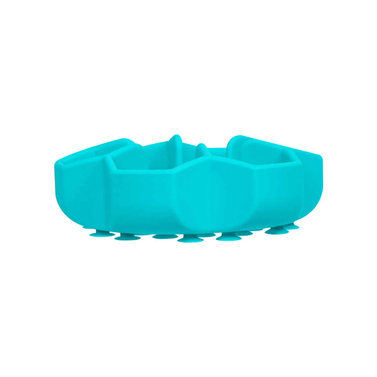 Sinine silikoonist aeglase toitumise kauss, tugeva iminapaga, mis hoiab kaussi söömise ajal paigal