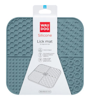 Hall silikoonist lakkumismatt, sobib koertele ja kassidele igasuguste toitumisharjumuste jaoks.