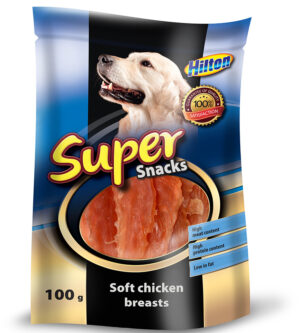 Pehmed kanarinnalihaga ribad koertele, 100g, maius