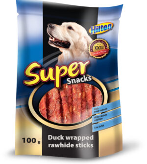 Pardilihaga ümbritsetud toornahast pulgad koertele, 100 g