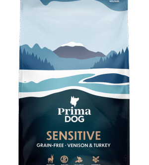 PrimaDog Teraviljata täistoit hirve- ja kalkunilihaga kõikidele täiskasvanud koertele 10kg