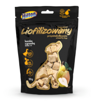 HILTON kylmäkuivattu ankanliha päärynällä, koirille, 50 g